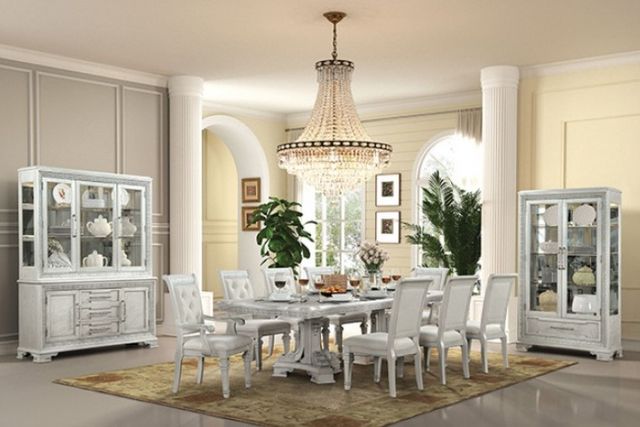 Furniture of America® Stella Mia Ivory Hutch and Buffet Set-1
