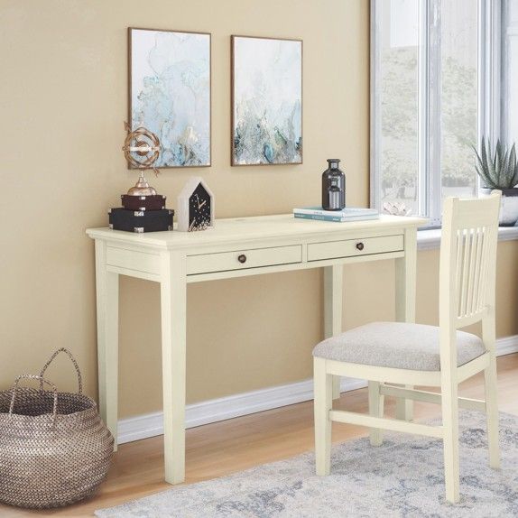 Jofran Inc. Craftsman Antique Cream Power Desk-1