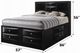 ACME Furniture Ireland Black Full Bookcase Bed with Storage-4