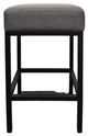 Nest Home Collections Flynn Barbury Stone/Black Counter Stool-1