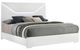 Coaster® Ives White High Gloss Queen Panel Bed-0