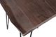 Jofran Inc. Nature's Edge Slate Chairside Table with Black Base-3