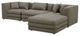 Moe's Home Collection Lowtide Nook 4-Piece Stone Tweed Modular Sectional and Ottoman-4