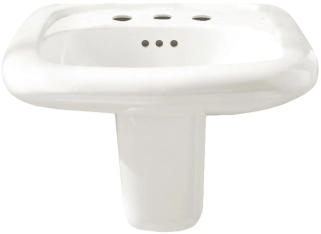 American Standard Murro® White Wall-Hung EverClean Sink with 8" Widespread-0