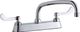 Elkay Chrome 8" Centerset Exposed Deck Faucet with 10" Arc Tube Spout and 4" Wristblade Handles-0