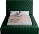 Meridian Furniture Bliss Green Velvet Full Bed-0