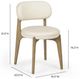 TOV Furniture Carnation Off-White Dining Side Chair-2
