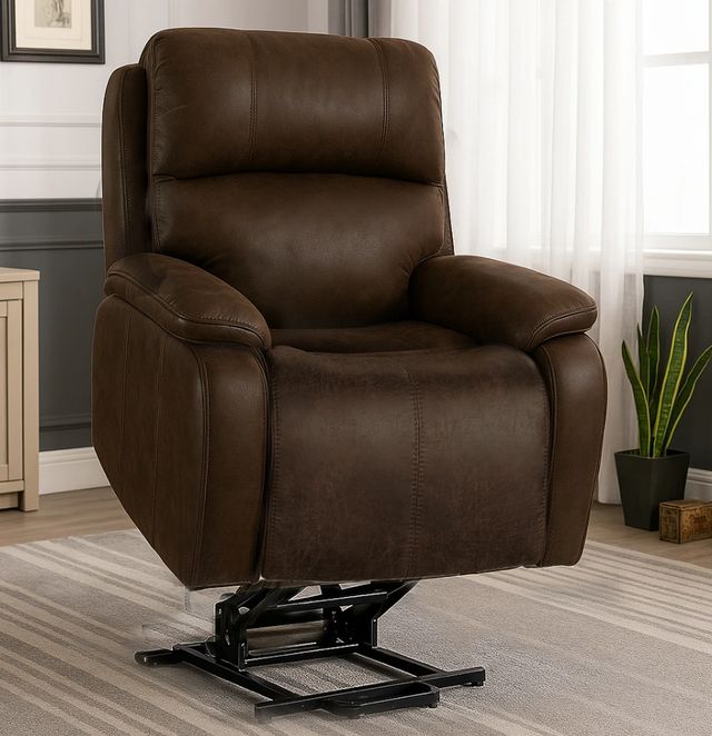 New Classic® Home Furnishings Kamari Brown Power Lift Recliner-1