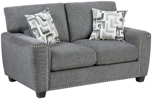 Homelegance® Isabel Dark Gray Loveseat-0