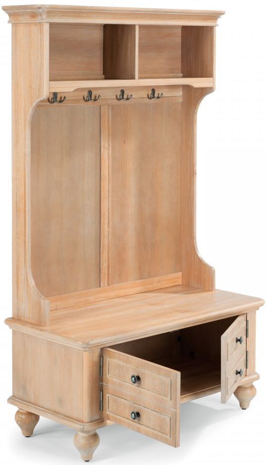 homestyles® Cambridge Whitewash Hall Tree-3