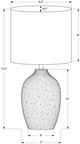 Monarch Specialties Inc. Beige Ceramic Table Lamp -1