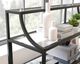 Sauder® Harvey Park® Glass-Top Console Table in Black Finish-2