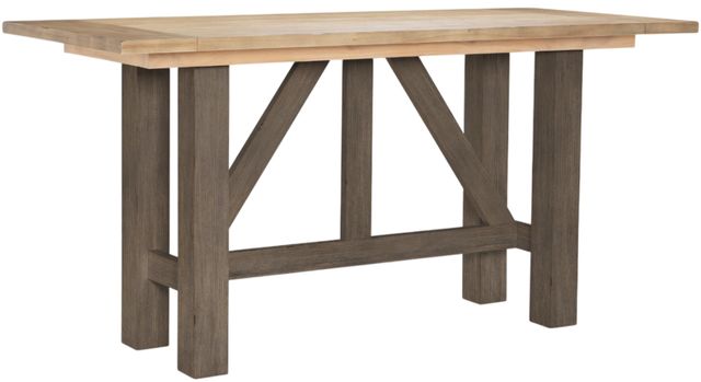 Legacy Classic XXX's and OOO's Amber Counter Table with Cocoa Base-0