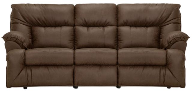 Franklin™ Henson Commodore Cocoa Reclining Sofa with Drop Down Table-0