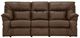 Franklin™ Henson Commodore Cocoa Reclining Sofa with Drop Down Table-0