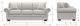 La-Z-Boy® Mackenzie Greystone Leather Queen Sleeper Sofa-2