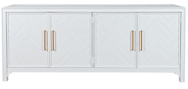Jofran Inc. Gramercy Blanc 4-Door Accent Cabinet-2
