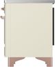 Ilve® Majestic III 40" Antique White Pro Style Induction Range with Solid Door and Copper Trim-4