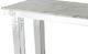 A & B Home White Marble Top Console Table with Chrome Legs-1