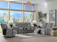 La-Z-Boy® Hawthorn Smoke Manual Reclining Loveseat-3