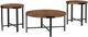 Signature Design by Ashley® Crosstrail 3-Piece Brown Occasional Table with Dark Bronze Base Set-0