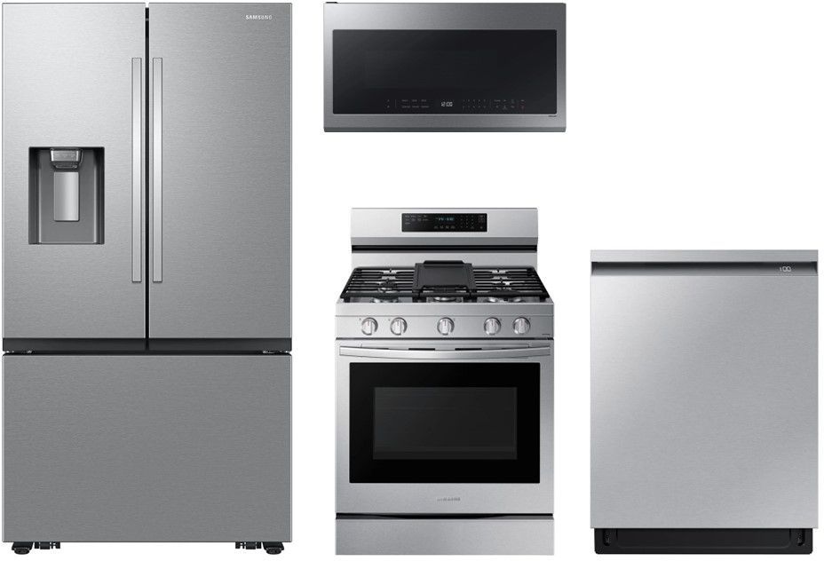 Samsung 4 Piece Fingerprint Resistant Stainless Steel Kitchen Package