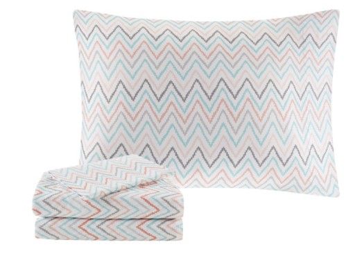 Olliix by Intelligent Design Toren Pink Twin Embroidered Comforter and Sheet Set-3