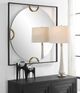 Uttermost® Hinson Black/Gold Square Mirror-2
