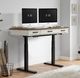 Intercon Drake French Oak/Rustic Gray Lift Desk-4
