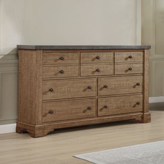 New Classic® Home Furnishings Augusta Rustic Brown Dresser-1
