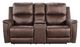 Signature Design by Ashley® Bleckley Espresso Power Reclining Loveseat with Console and Adjustable Headrest-3