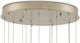 Currey & Company Pathos Antique Gold/Antique Silver/Matte Charcoal Round Multi-Drop Pendant Lighting-2