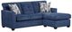 American Wholesale Furniture Galen Navy Chaise Sofa-0