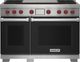 Wolf® 48" Black Pro Style Dual Fuel Range-0