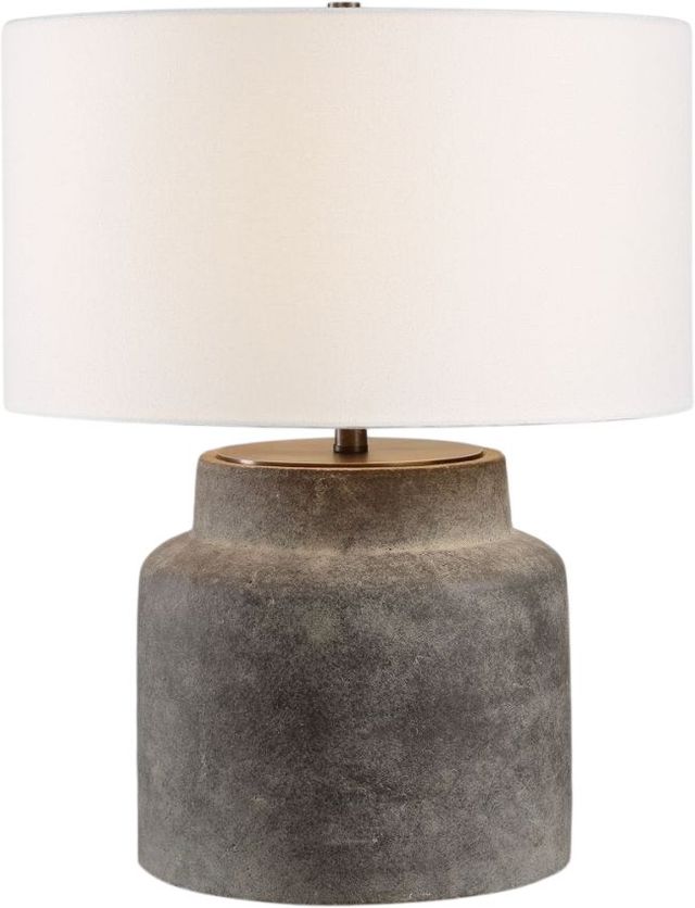 Uttermost® Benedet Aged Dark Gray Table Lamp-4