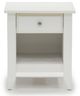 Sauder® Shoal Creek® Soft White® Nightstand-1