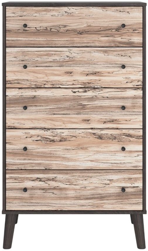 Signature Design by Ashley® Piperton Brown/Dark Charcoal Chest of Drawer-1