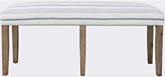 Jofran Inc. Eastern Tides Bisque Upholstered Bench-1