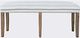 Jofran Inc. Eastern Tides Bisque Upholstered Bench-1