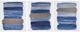 Olliix by Urban Habitat Navy Set of 3 Traveling Road Printed Canvas with Gold Foil-0