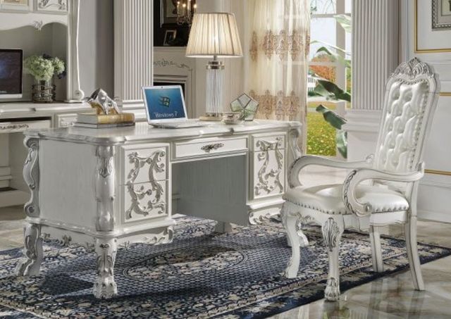 ACME Furniture Dresden Bone White Executive Office Chair-1