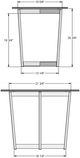 Amisco Customizable Jill Black End Table-1
