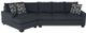 Dynasty Furniture 1702 2 Piece Charcoal Sectional-0