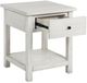 Coaster® Payne Distressed White End Table-1