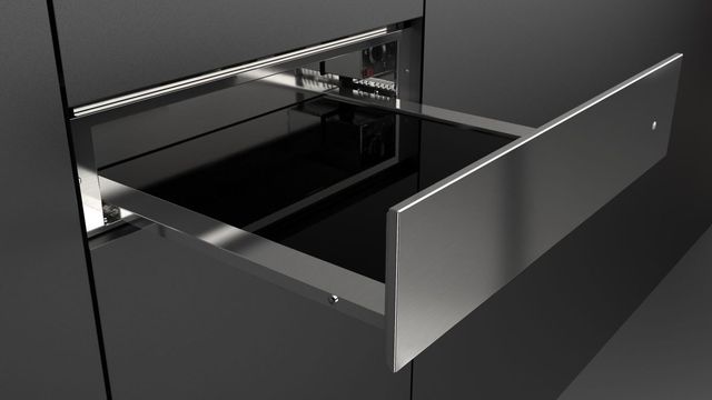 Fulgor Milano Matteo 400 Series 24" Fingerprint Resistant Stainless Steel Warming Drawer-3