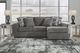 Signature Design by Ashley® Gardiner Pewter Chaise Sofa-0