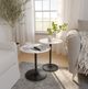 Jofran Inc. Global Archive Camille 2-Piece Marble Top Nesting Table Set with Gunmetal Base-1