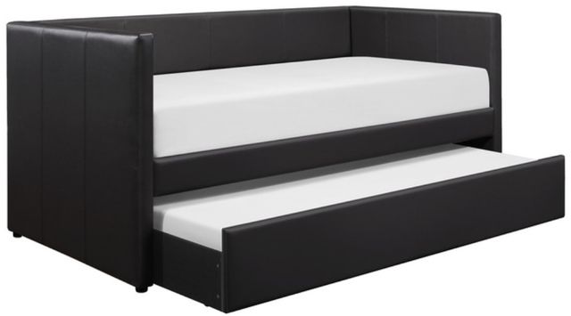 Homelegance® Adra Black Twin Daybed with Trundle-0
