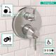 Hansgrohe Ecostat Classic Chrome Round Thermostatic Trim with Volume Control and Diverter-2