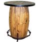 Million Dollar Rustic Dining Room Natural Barrel Bar-0